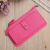 European and American Ladies Wallet long fashion gun color dark buckle Wallet Large capacity multifunctional hand with a small wallet leather bag