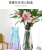 Glass Vase Transparent Hydroponic Rich Bamboo Lily Vase Living Room Vase Ornaments