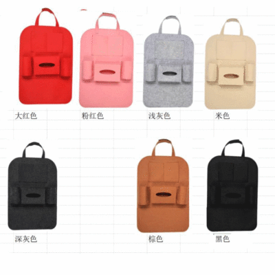 Manufacturer wholesale car seat Storage Bag Cart with felt Storage bag felt Carrier