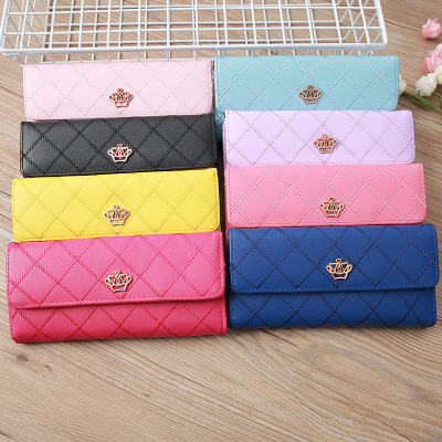 New Korean Lady in the long Crown Line Hidden Wallet Large Capacity Wallet Hand Bag Manufacturers Direct