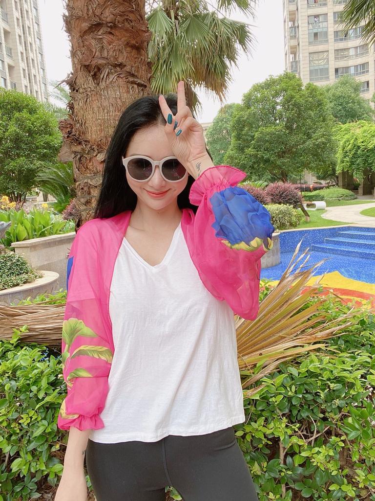 新款防晒套袖地摊必备雪纺印花开车骑车外搭防晒衣厂家直销