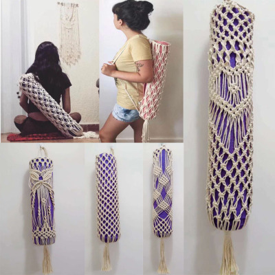 2019 New Handmade Yoga Mat Net Pocket Simple Convenient Durable Handmade Net Pocket