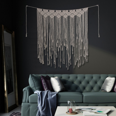 Handmade Woven L Curtain Tapestry Home Hanging Decoration Wedding Wall Hanging Decoration Decoration Bohemian Ms7089