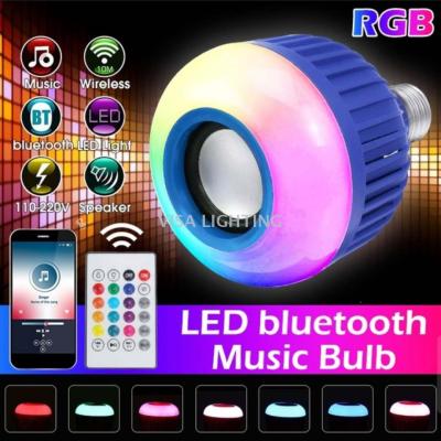 Le Bluetooth Music bulb LED smart colorful Bluetooth speaker bulb wireless remote control music lamp