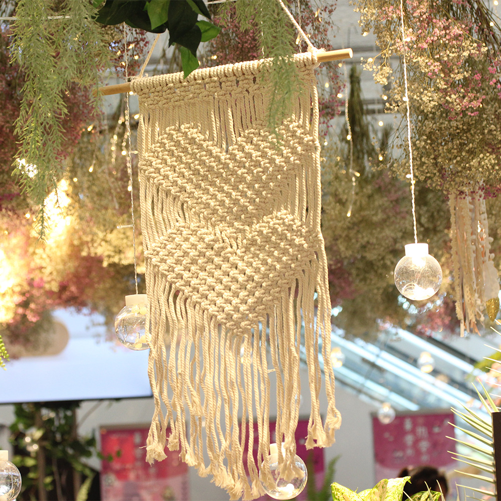 一件代发棉挂毯 原创手工编织壁挂家居装饰品文艺范MS7049