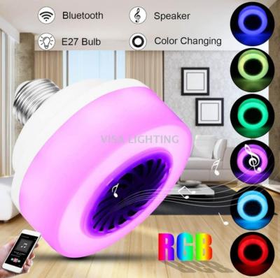 RGB remote control Bluetooth music bulb LED smart bulb WiFi colorful music bulb stage light