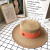 Colour ribbon with finned straw hat