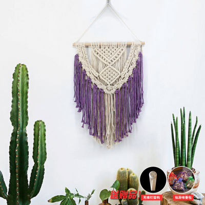 New Bohemian Tapestry Pure Cotton Hand-Woven Creative Ornament Wall Decoration Ms7182