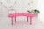 The Children 's plastic moon table can be raised or lowered moon curved table Children learning desks and chairs