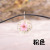 Korean vintage true flower two-color daffodil necklace natural handmade accessories spring and autumn dry flower pendant accessories