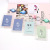PVC Transparent Student Card Cover Work ID Bus Pass Badge Meal Card Retractable Keychain Card Holder