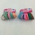 Nylon high stretch silk stripe popular color ring rubber band