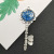 Vintage Plant Embossed Necklace Pendant Starry Sky Antique Silver Key Scenic Ornament Snow Flower Beads Alloy Accessories