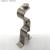 Factory Direct Sales Curtain Rod Bracket Silver Iron Double Bracket Furniture Hardware Accessories