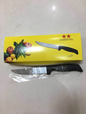 L-21 5-inch Fruit Knife exported to India and Africa 12PC/Box OPP