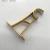 Spot goodsFactory Direct Sales Curtain Rod Bracket Golden Aluminum Single Bracket Furniture Hardware Accessories