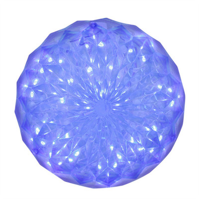 Christmas Lights 6 inch crystal ball 20 LED blue