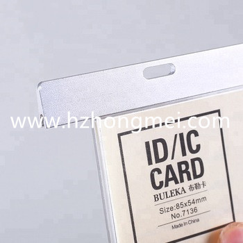 reap high quality metal aluminum ID IC card holder rfid card holder for meeting office hotel visitor in size 54 86mm 