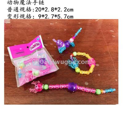 Cartoon animal transparent Bracelet Solid Color Bracelet