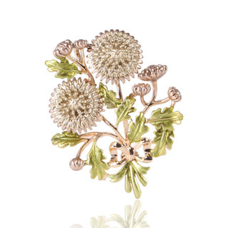 Classic idyllic enamelled Daisy flower Brooch Brooch clasp Temperamental Lady suit ornament Corsage matches adorn article
