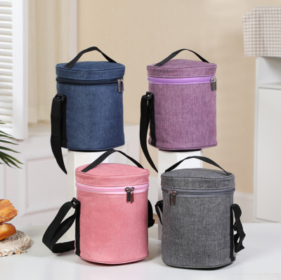 Cylindrical heat preservation bag, ice bag, fresh preservation bag, lunch bag, picnic bag, bento bag, barbecue bag