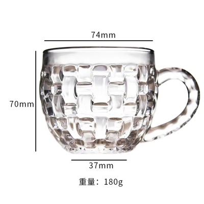 Dimon Small Glass Cup Black Tea Cup Glass Coffee Cup