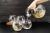 Dimon Glass Blowing Cup Waist Drum Cup Gold-Plated Water Cup Three Colors Optional Milk Cup Breakfast Cup Juice Cup