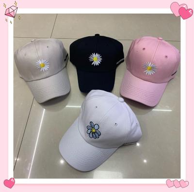 Korean Copyright Zhilong GD Same Style Little Daisy Baseball Cap Male and Female Trendy Brand Summer New Versatile Internet Celebrity Sun-Poof Peaked Cap