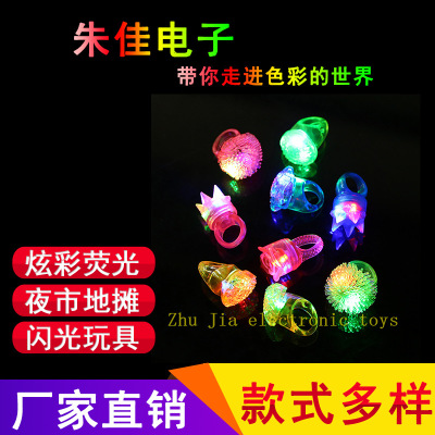 2019 New creative Ring Decorative Toys LED Lighting Children PVC small toy manufacturers Decorative items