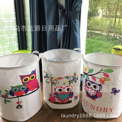 The Story of a Noble Family Manufacturer Digital Printing Foldable Basket Laundry Basket Polyester Canvas Can Store Dirty Clothes Storage Basket