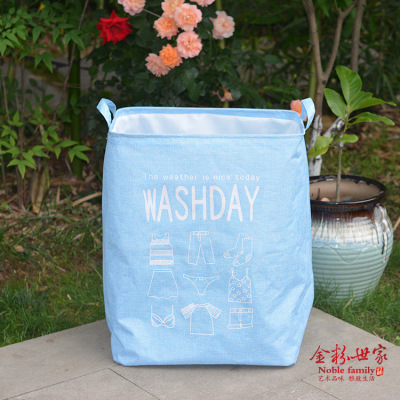The Story of a Noble Family Imitation Linen PE Imitation Water Cotton Quilt Buggy Bag Storage Bag Season Change Storage Basket Factory First-Hand Goods Cross-Border