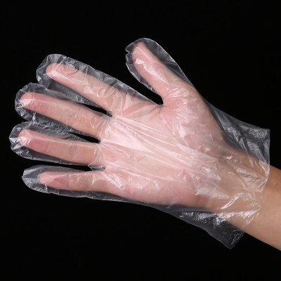 Disposable Gloves Thickened PE Film Plastic Catering Hairdressing Household Food Kitchen Hygiene Transparent Wholesale