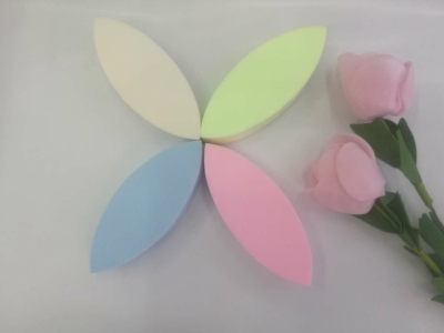 Makeup Tools, Powder Puff, Willow Leaf Puff, Non-Latex, Cotton Puff