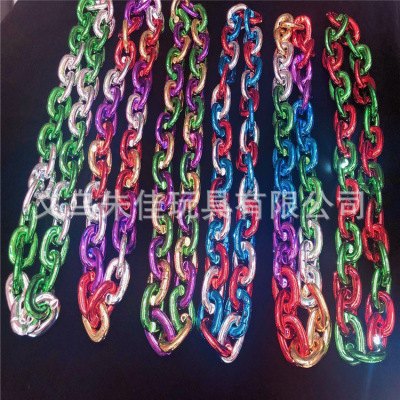 Flash Necklace LED luminescent electroplated iron chain toy Bar Festival 2020 stands sell like hot cakes hot style