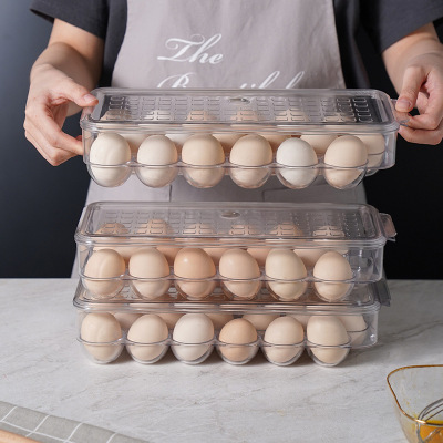 Transparent Square egg carton brand New Plastic refrigerator egg carton