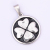 Handmade Di Bracelet Necklace Materials Accessories Stainless Steel Pendant Musical Note Flower round Plate Pendant Bracelet Necklace Pendant