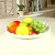 Simple Applique Round lace Fruit plate imitation Tableware Melon seeds peanut fruit plate wholesale