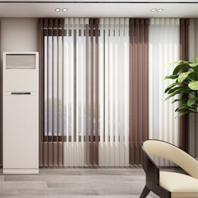 European-style vertical louver curtain shading electric pull vertical curtain of balcony living room bedroom office