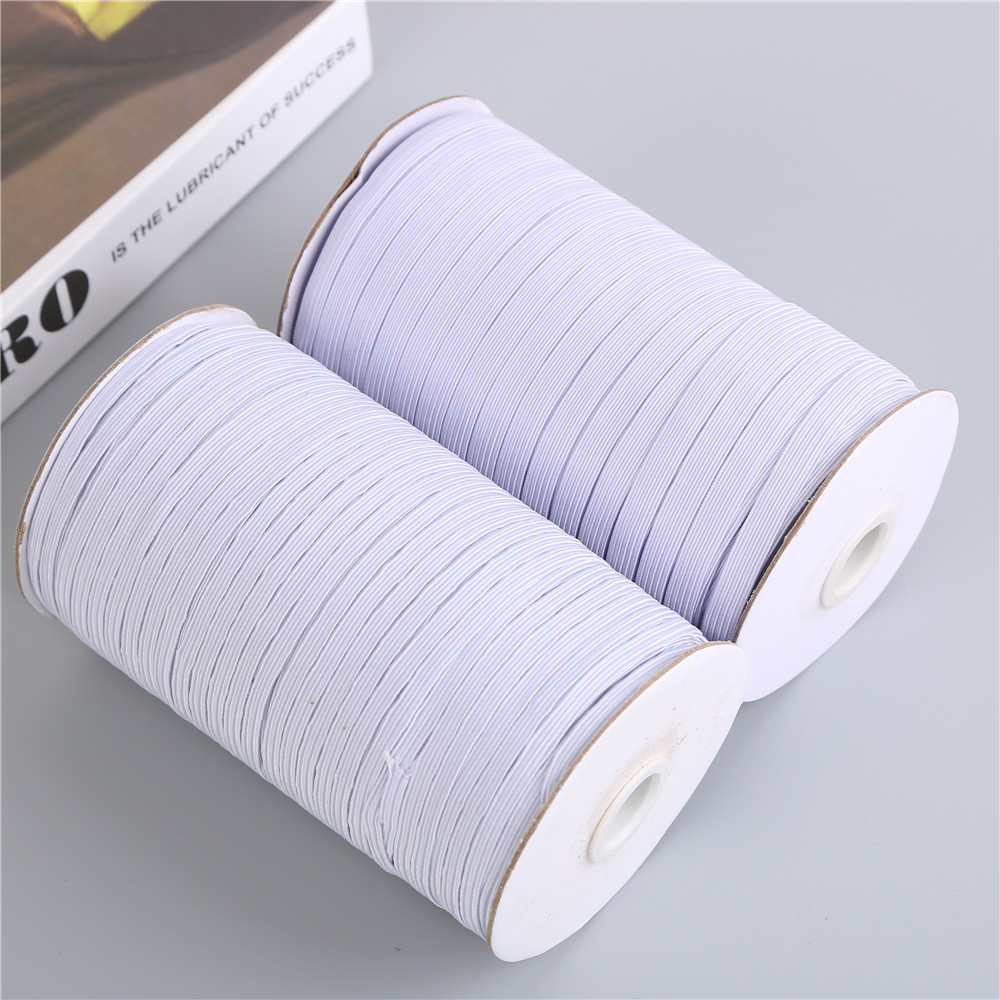 现货打筒走马带勾边带 白色松紧带防护用松紧弹力织带辅料