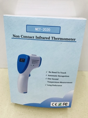 Contactless Electronic thermometer positioning for human temperature temperature gun