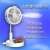 Souhui Solar Lighting Portable Foldable Retractable Fan Belt Small Night Lamp Table Fan
