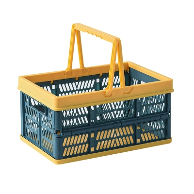 K10-2555 Picnic Basket Supermarket Snack Shopping Basket Folding Basket Portable Portable Home Plastic Basket