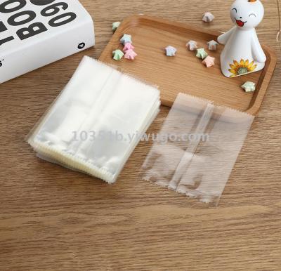 Fully Transparent Mechanical Sealing Pocket Mooncake Bag Medium Sealed Serrated Food Plastic Packing Bag Large and Small More Sizes 100 Pieces