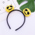 Cute Cartoon Emoji Plush Doll Headband Wide Edge Cartoon Face Wash Makeup Headband Self-Auction Germination Hairclip Decoration