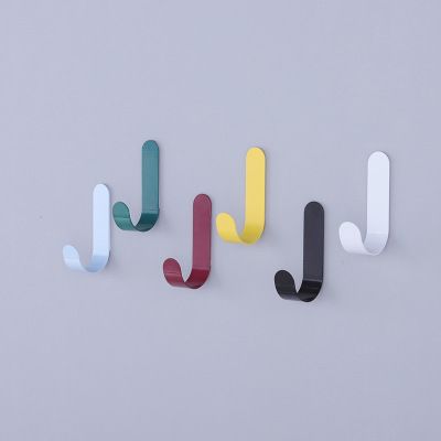 Nordic tie art small hook kitchen glue non-punch hook bathroom without trace stick hook door hook