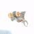 Internet Hot Alloy Corsage Brooch, Fashion All-Match Bag Buckle Coat Clip Collar Buckle Cat Eye Corsage Brooch