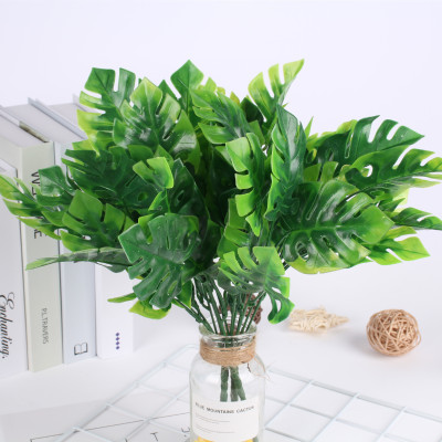 Manufacturers direct simulation plant home decoration artificial flower leaves simulation plastic leaf props Turtle Leaf