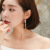 Gold-Plated Tassel Earrings Fashion Pearl Long Ear Lines Dignified Flowers All-Match Earrings Korean Style Popular Women's