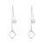 S925 Sterling Silver Tassel Hanging Earrings Internet Influencer Earrings Long Earrings Korean Simple, Temperamental and Personalized Female Stud Earrings Ear Rings