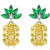 Fresh Fruit Pineapple Stud Earrings Sweet Personality Cute 925 Silver Stud Earrings Korean Fashion Earrings Necklace Pink